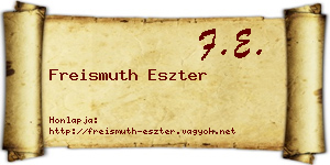 Freismuth Eszter névjegykártya